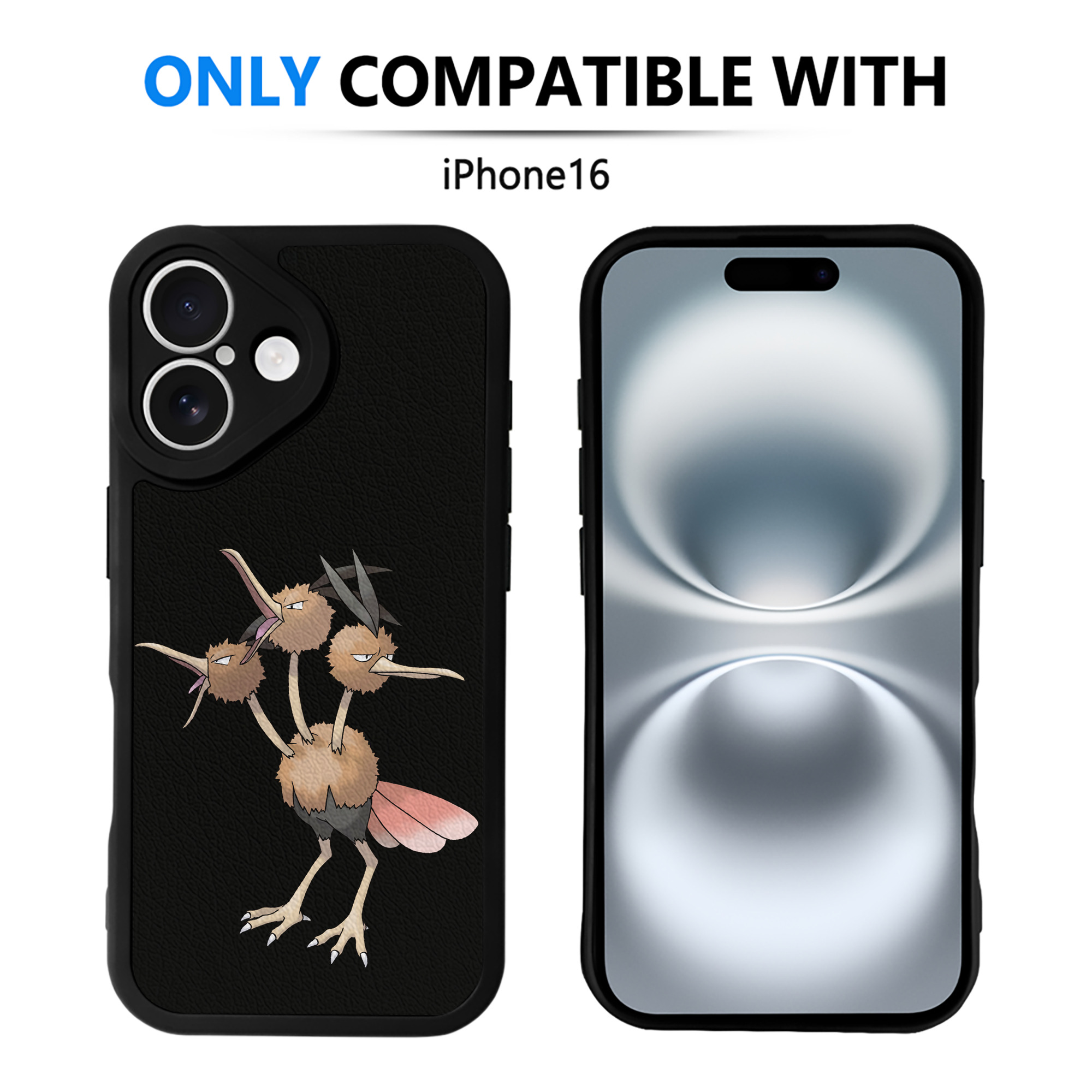 （画像用） ポケットモンスター Pokémon 【iPhone 16シリーズ対応】シリコンスマホケース（レザー調） 材質：シリコン